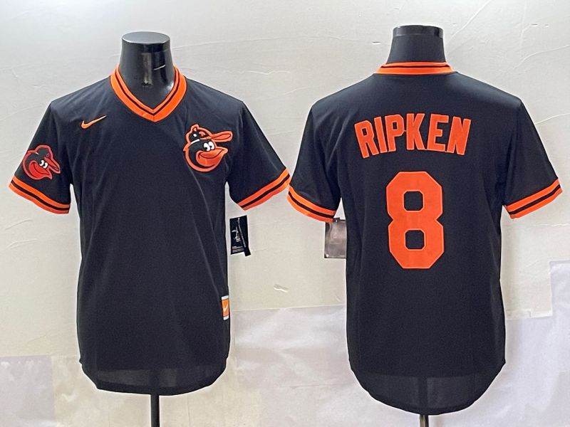 Men Baltimore Orioles 8 Ripken Black Game 2025 Nike MLB Jersey style 5092